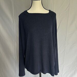 Maurices Navy Blue Long Sleeve Blouse